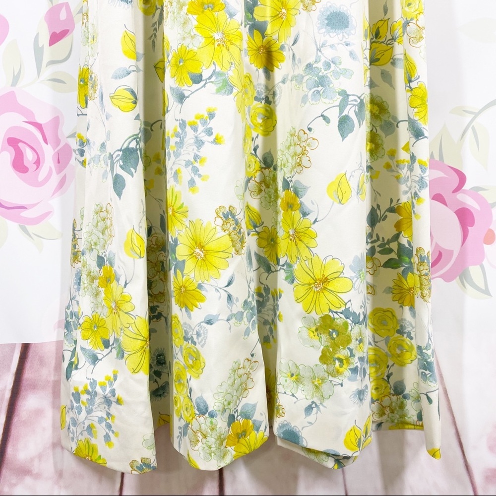 Vintage Handmade Floral Print Empire Cut Tie Maxi Dress XS - Picture 5 of 15
